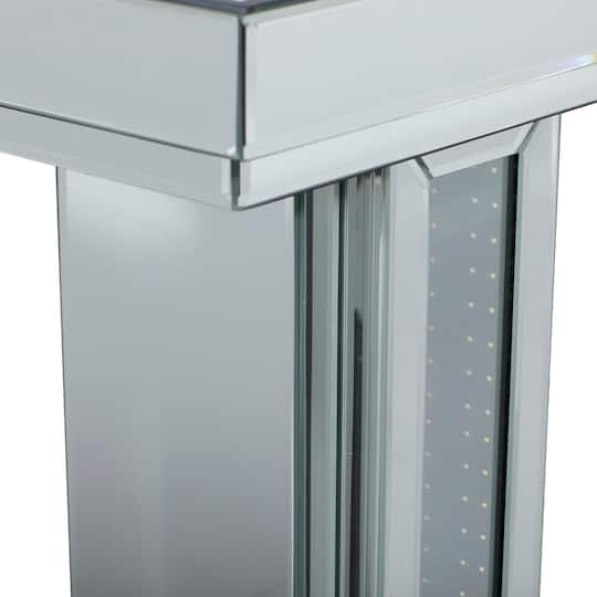 Silver Glam Wood Console Table